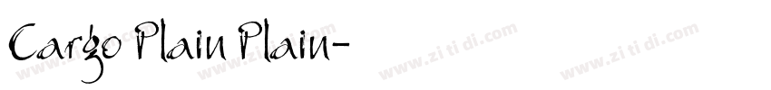 Cargo Plain Plain字体转换